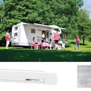 Fiamma F45 Eagle 400 Awning Polar White – Royal Grey (08590A01R)