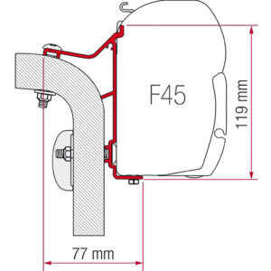 Fiamma Adapter Hymer B Klasse 3.5m (98655-244)