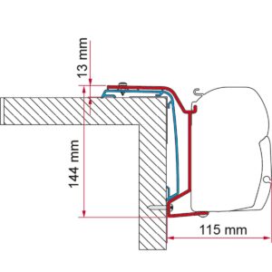 Fiamma F45s Bracket Kit for Rapido Series S6 686F from 2024 On