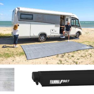 Fiamma F80L 450 Awning Deep Black – Royal Grey (07841G03R)