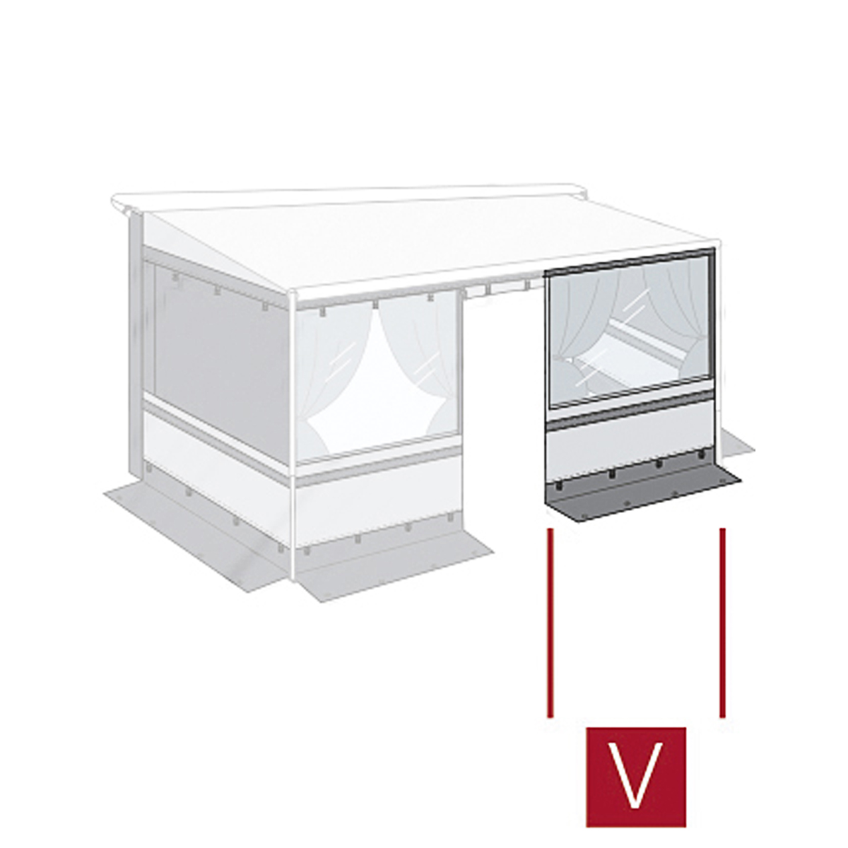 Fiamma Privacy Room Light Front Panel 190 (08766G01-)